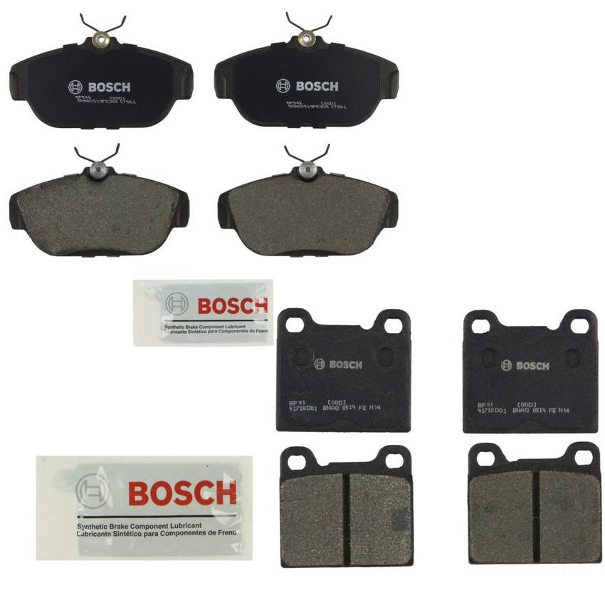 Volvo Disc Brake Pad Set Kit - Front and Rear (Semi-Metallic) 31341243